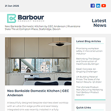 Latest News from Barbour Product Search:  Neo Bankside Domestic Kitchen Case Study | Riverstone Slate Tile at Compton Place, Stalbridge, Devon